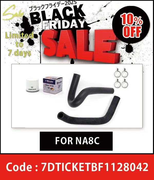 Maruha silicone radiator hose set (with band)BLUE For NA6CE 10%OFF