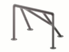 Roll bar (steel, 5PT)