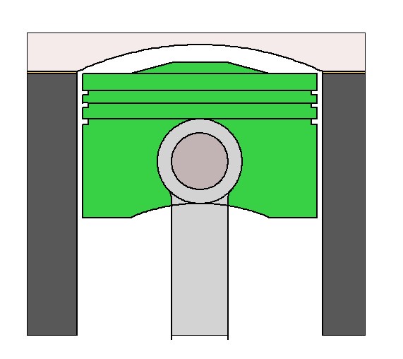 The genuine gasket (85mm) is used.