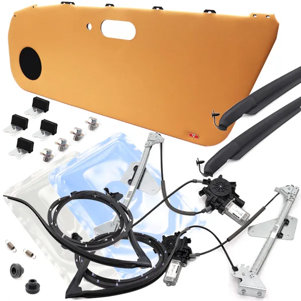 MARUHAドアトリムカバー（内張り）左右（スピーカーグリル無し）タン NA6/NA8用