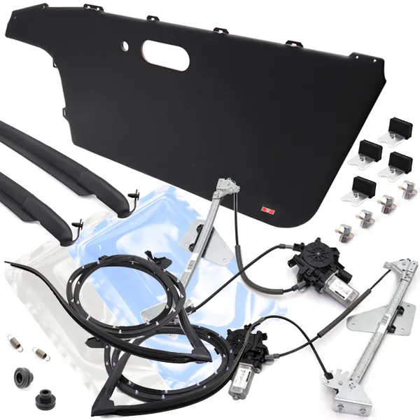 MARUHAドアトリムカバー（内張り）左右（スピーカーグリル無し）ブラック NA6/NA8用