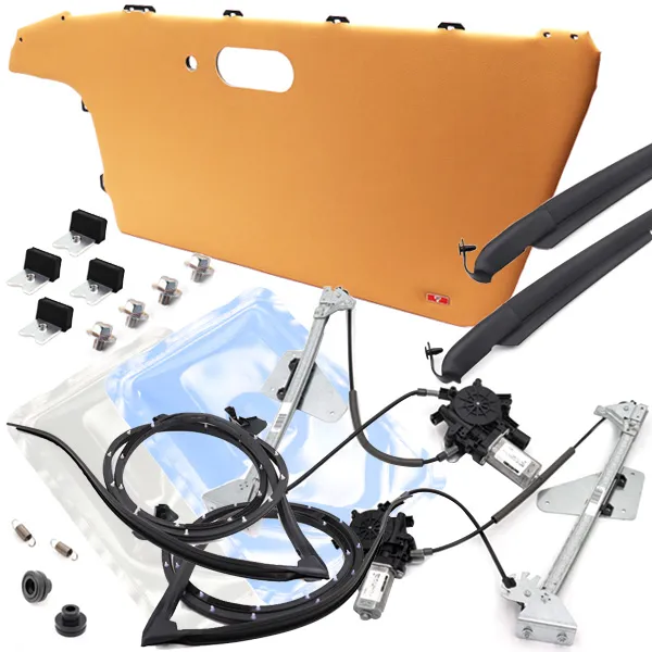 MARUHAドアトリムカバー（内張り）左右（スピーカーグリル無し）タン NA6/NA8用