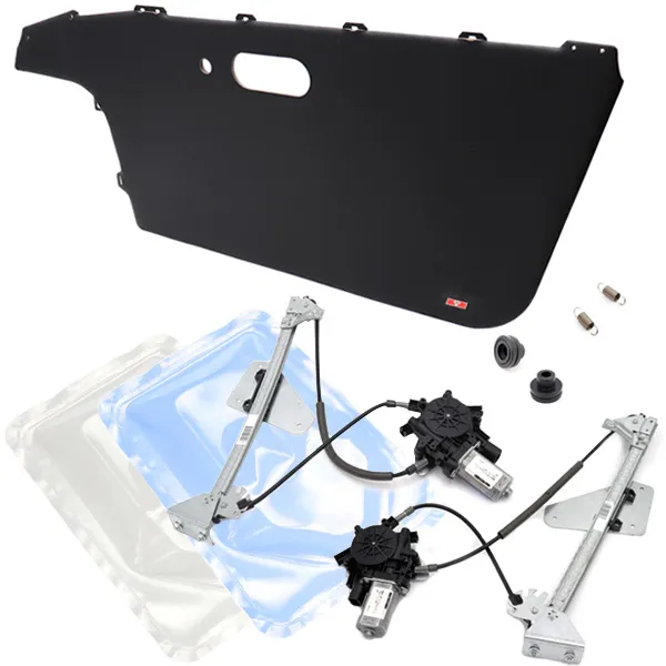 MARUHAドアトリムカバー（内張り）左右（スピーカーグリル無し）ブラック NA6/NA8用